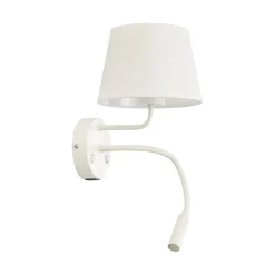 Applique Camera Da Letto-Selezionato da Mazzolaluce Applique bianco doppia luce presa usb per comodino camera da letto moderna
