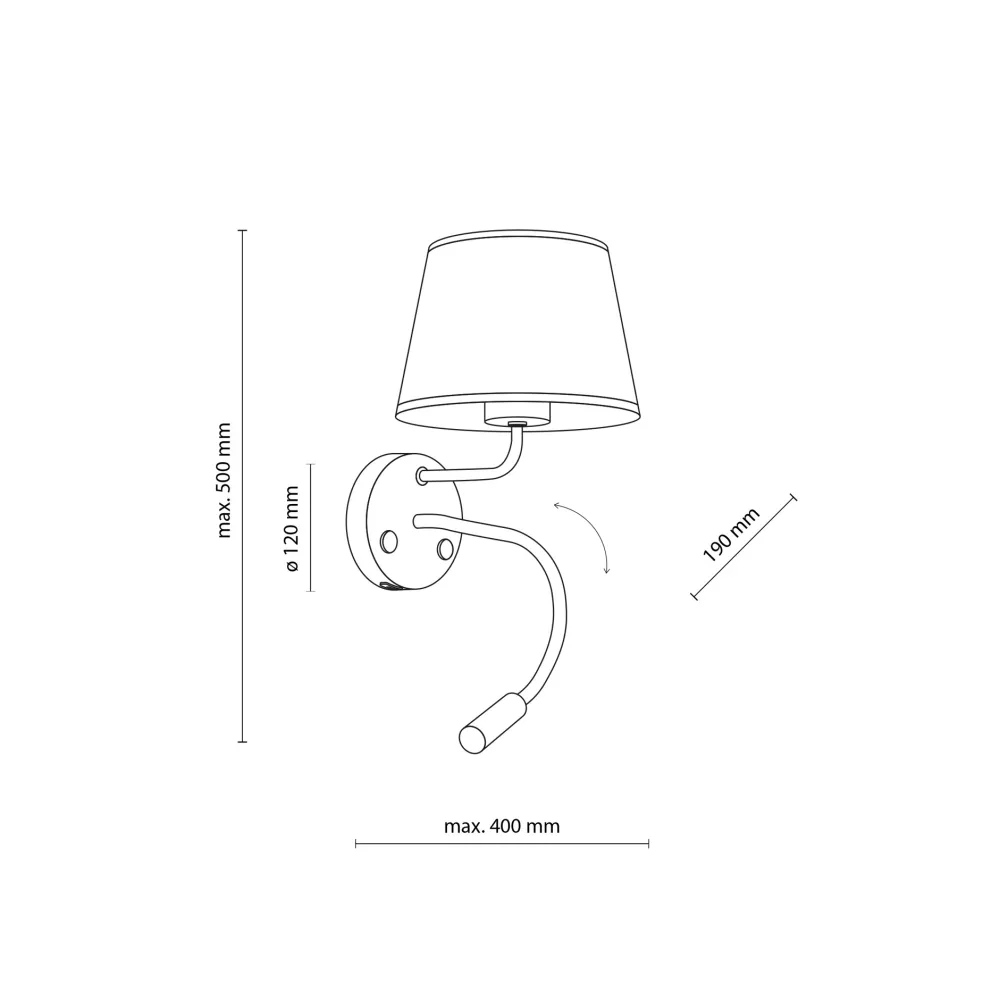 Applique Camera Da Letto-Selezionato da Mazzolaluce Applique bianco doppia luce presa usb per comodino camera da letto moderna