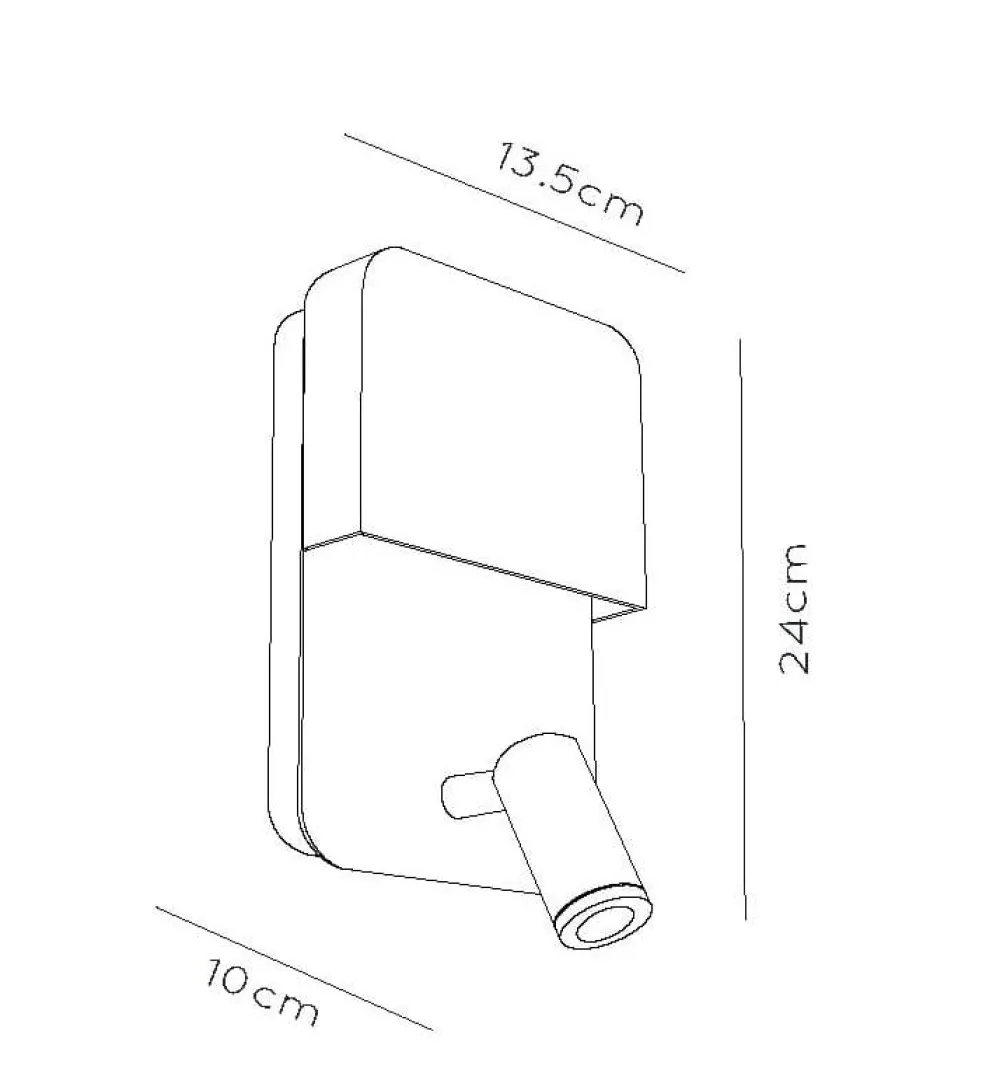 Applique Camera Da Letto-Selezionato da Mazzolaluce Applique bianco due luci per comodino camera da letto presa usb