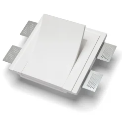 Applique Da Parete-Selezionato da Mazzolaluce Applique bianco gesso led 9w 4000k lampada da incasso