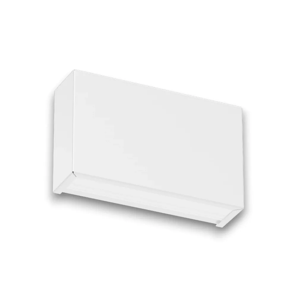 Applique Da Parete-Linea Light Applique bianco led 19w 3000k bi emissione box w2