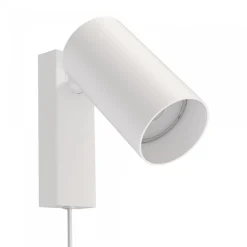 Applique Camera Da Letto-Selezionato da Mazzolaluce Applique bianco luce orientabile con spina e interruttore per comodino