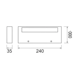 Applique Da Parete-Selezionato da Mazzolaluce Applique bianco mensola 24cm led 20w cct 2700k-3200k-4000k dimmerabile