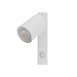 Applique Camera Da Letto-Selezionato da Mazzolaluce Applique bianco orientabile con interruttore per comodino camera da letto