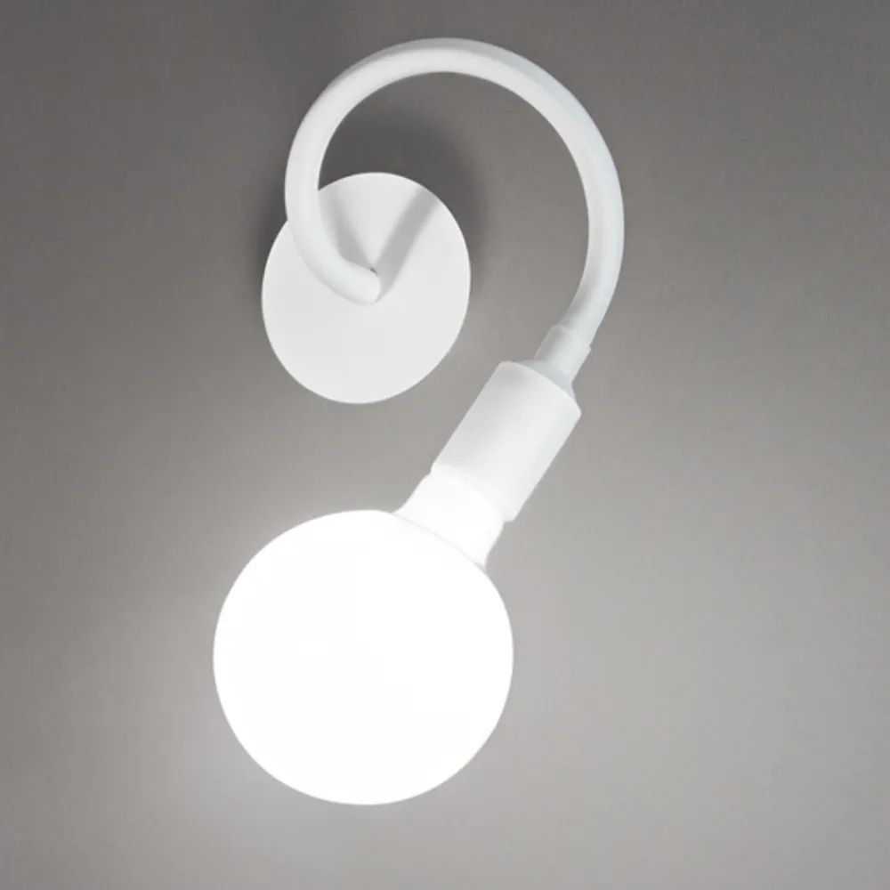 Applique Camera Da Letto-Perenz Illuminazione Applique bianco orientabile per comodino da letto perenz bulbo