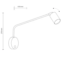 Applique Camera Da Letto-Selezionato da Mazzolaluce Applique bianco per comodini camera da letto braccio orientabile
