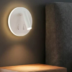 Applique Camera Da Letto-Selezionato da Mazzolaluce Applique bianco per comodini camera da letto moderna 2 luci