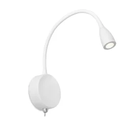 Applique Camera Da Letto-Selezionato da Mazzolaluce Applique bianco per comodino camera da letto 3w 3000k orientabile con interruttore