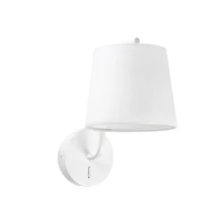 Applique Camera Da Letto-Selezionato da Mazzolaluce Applique bianco per comodino camera da letto interruttore paralume bianco