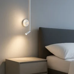 Applique Camera Da Letto-Selezionato da Mazzolaluce Applique bianco per comodino led 6w 3000k orientabile