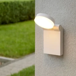 Applique Da Esterno-Selezionato da Mazzolaluce Applique bianco per esterni orientabile led 7w 2300k 3000k 4000k