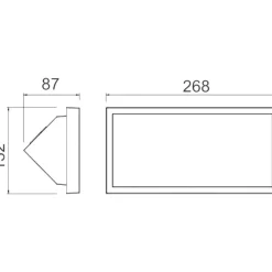 Applique Da Esterno-Selezionato da Mazzolaluce Applique bianco per esterno led 2700k 3300k 4000k