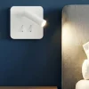 Applique Camera Da Letto-Perenz Illuminazione Applique bianco quadrato plug per camera da letto