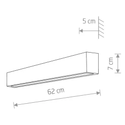 Applique Da Parete-Selezionato da Mazzolaluce Applique bianco rettangolare moderna led 11w 3000k