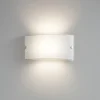 Applique Da Parete-Perenz Illuminazione Applique bianco vetro curvo per interno moderni