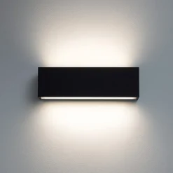 Applique Da Parete-Linea Light Applique bi emissione led 19w 3000k box w2 nero