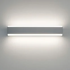 Applique Da Parete-Top Light Applique bios grigia da parete led 18w rettangolare