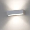 Applique Da Parete-Top Light Applique bios argento rettangolare led 3000k 4000k