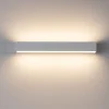 Applique Da Parete-Top Light Applique bios grigia rettangolare led 24w 3000k 4000k