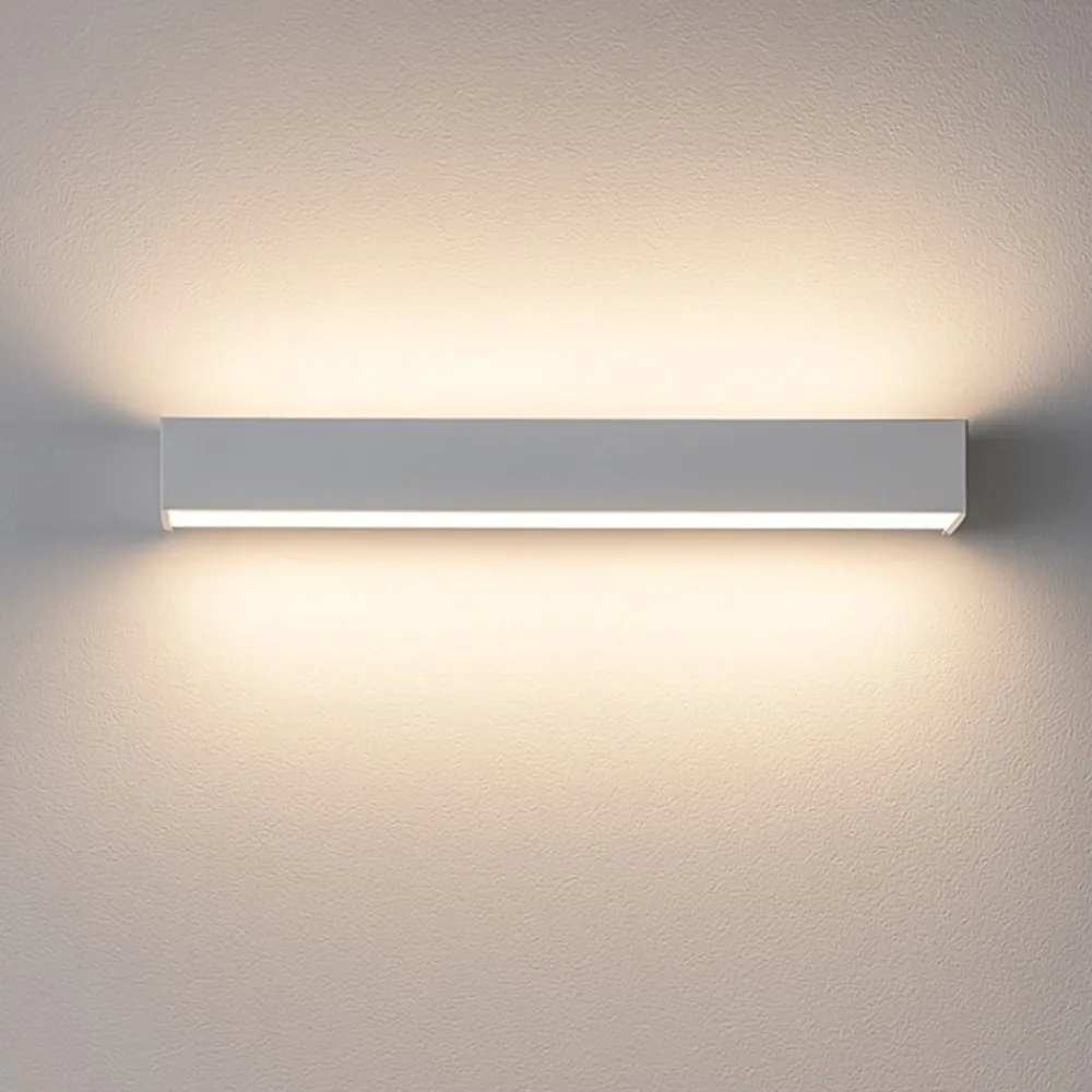 Applique Da Parete-Top Light Applique bios grigia rettangolare led 24w 3000k 4000k