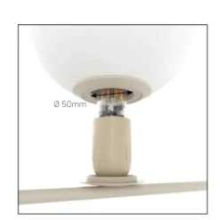 Applique Da Parete-Top Light Applique boomerang design moderno sabbia