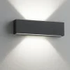 Applique Da Parete-Linea Light Applique box w2 bi emissione led 19w 2700k cemento