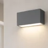 Applique Da Parete-Linea Light Applique box w1 mono emissione led 6w 2700k finitura cemento