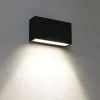 Applique Da Parete-Linea Light Applique box w1 nero led 6w 3000k mono emissione