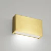 Applique Da Parete-Linea Light Applique box w1 oro mono emissione led 6w 3000k