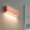 Applique Da Parete-Linea Light Applique box w1 rame mono emissione led 14w 2700k