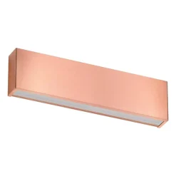 Applique Da Parete-Linea Light Applique box w1 rame mono emissione led 14w 2700k