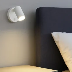 Applique Camera Da Letto-Selezionato da Mazzolaluce Applique camera da letto con interruttore bianco orientabile