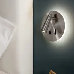 Applique Camera Da Letto-Selezionato da Mazzolaluce Applique camera da letto led 3000k nickel da lettura