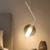 Applique Camera Da Letto-Top Light Applique camera da letto pendente sabbia vetro fume v line