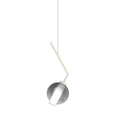 Applique Camera Da Letto-Top Light Applique camera da letto pendente sabbia vetro fume v line