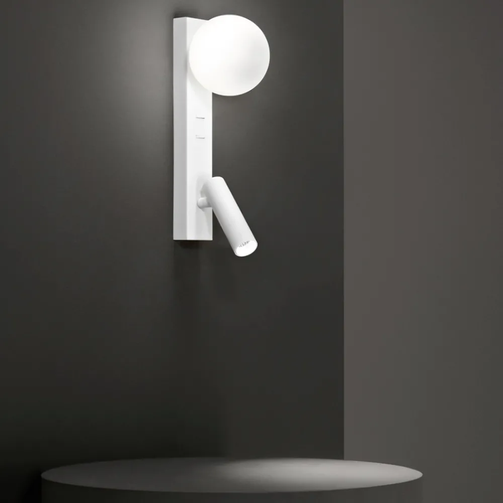 Applique Da Parete-Perenz Illuminazione Applique camera da letto presa usb doppia luce bianco fog perenz