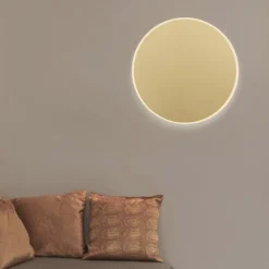 Applique Da Parete-Selezionato da Mazzolaluce Applique cerchio 20cm oro led 12w 3000k moderno