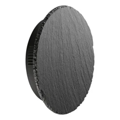 Applique Da Parete-Selezionato da Mazzolaluce Applique cerchio di ardesia antracite led 9w 3000k dimmerabile