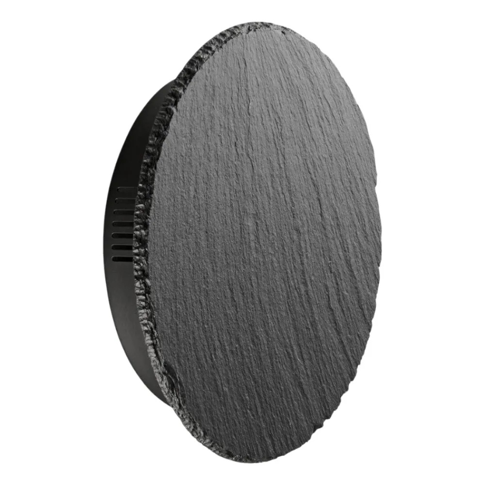Applique Da Parete-Selezionato da Mazzolaluce Applique cerchio di ardesia antracite led 9w 3000k dimmerabile