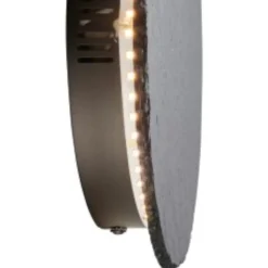 Applique Da Parete-Selezionato da Mazzolaluce Applique cerchio di ardesia antracite led 9w 3000k dimmerabile