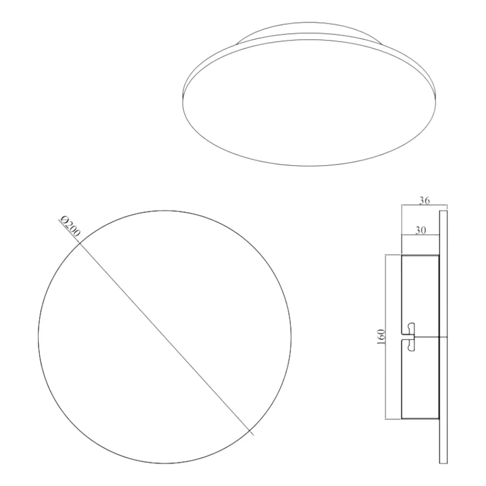 Applique Da Parete-Selezionato da Mazzolaluce Applique cerchio di ardesia antracite led 9w 3000k dimmerabile