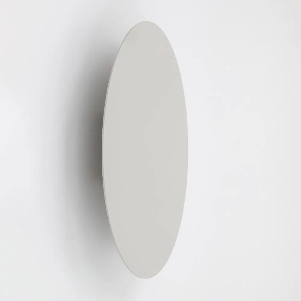 Applique Da Parete-Selezionato da Mazzolaluce Applique cerchio disco beige 40cm da parete moderna