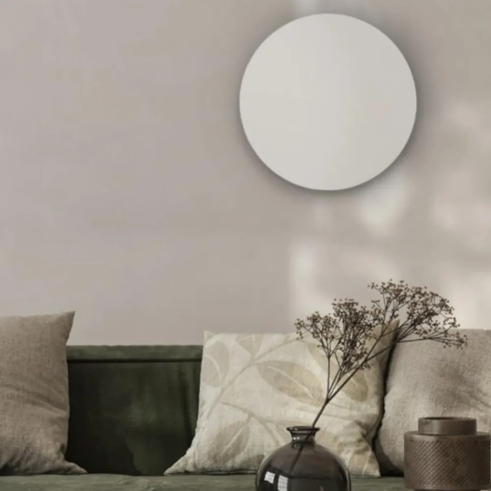 Applique Da Parete-Selezionato da Mazzolaluce Applique cerchio disco beige 40cm da parete moderna