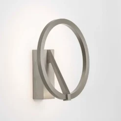 Applique Da Parete-Selezionato da Mazzolaluce Applique cerchio nickel design moderna led 10w 2700k-3000k-4000k
