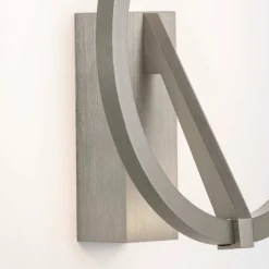 Applique Da Parete-Selezionato da Mazzolaluce Applique cerchio nickel design moderna led 10w 2700k-3000k-4000k