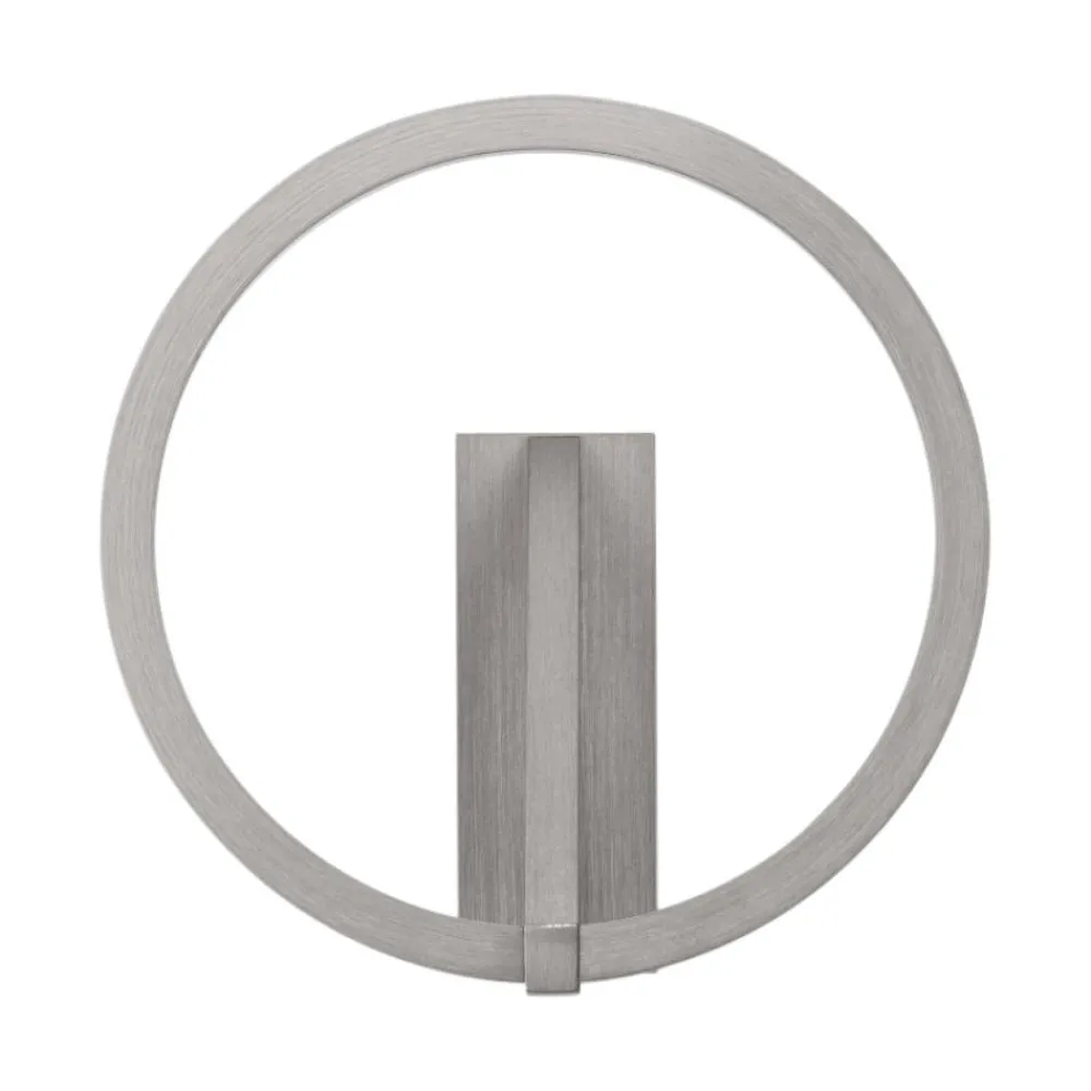 Applique Da Parete-Selezionato da Mazzolaluce Applique cerchio nickel design moderna led 10w 2700k-3000k-4000k