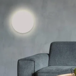 Applique Da Parete-Selezionato da Mazzolaluce Applique cerchio rotondo gesso bianco led 10w 3000k