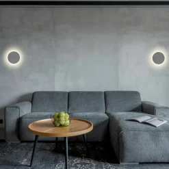 Applique Da Parete-Selezionato da Mazzolaluce Applique cerchio rotondo gesso bianco led 10w 3000k