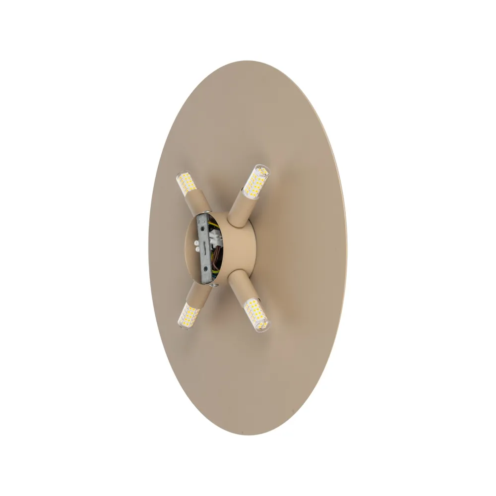 Applique Da Parete-Selezionato da Mazzolaluce Applique cerchio sabbia 40 cm rotondo in metallo design moderna