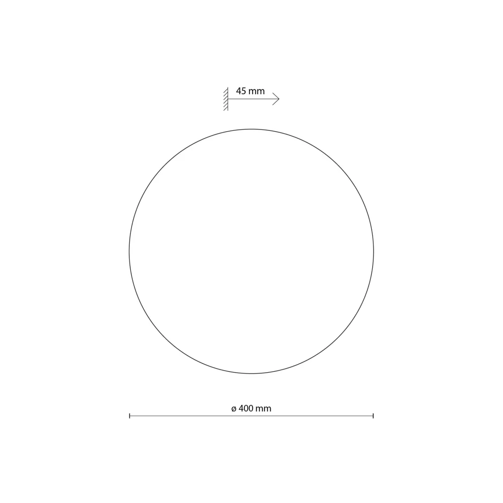 Applique Da Parete-Selezionato da Mazzolaluce Applique cerchio sabbia 40 cm rotondo in metallo design moderna